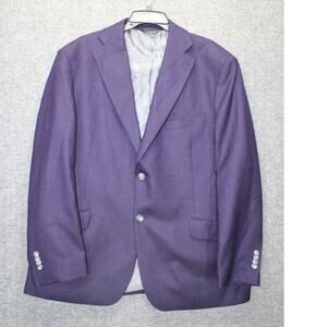 PAUL FREDRICK Purple Blazer Sport Coat Classic Fit 44S 2-Button NEW